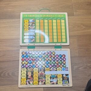 Melissa and Doug Magnetic Responsibility Chart with Colorful Magnets